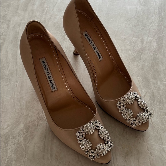 Manila Blahnik Nude Heels - Picture 7 of 12